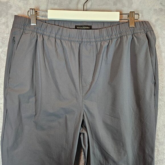 Banana Republic Mens L Gray Jogger Pants Drawstring Athleisure Gorpcore Lounge - Picture 8 of 14